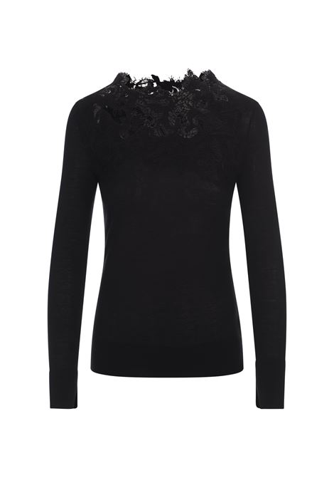 Black Peplum Cardigan With Jewelled Buttons - ALEXANDER MCQUEEN